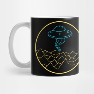 UFO over the Roswell desert Mug
